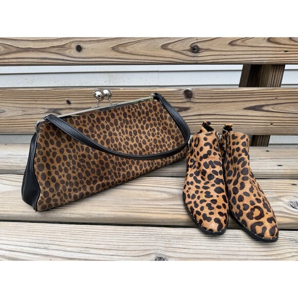 Karen Wilson Handbag Animal Print Excellent Condition MSRP $240 Urban Safari - Picture 15 of 15